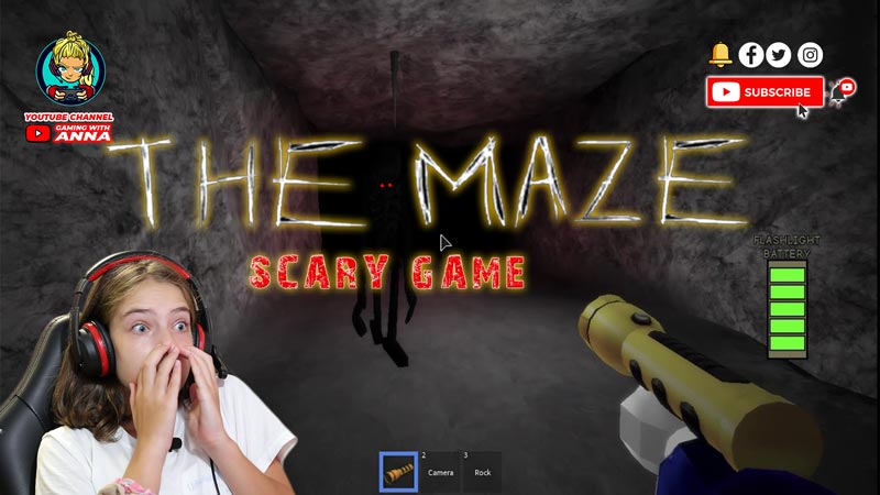 Roblox The Maze Scary Game | GAMING WITH ANNA