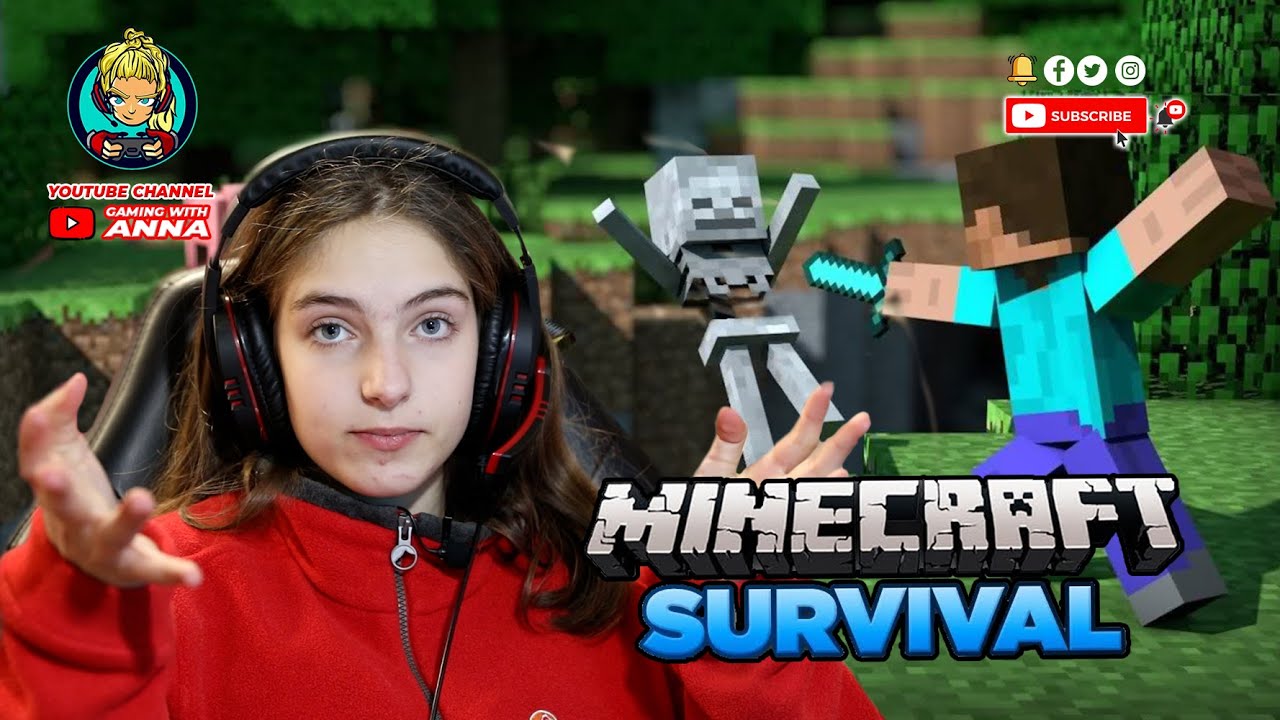 Let’s Play Minecraft Survival | Gaming with Anna