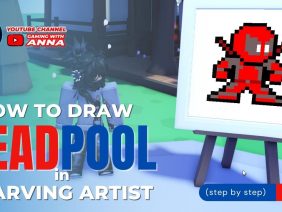 how to draw deadpool in starving artist roblox