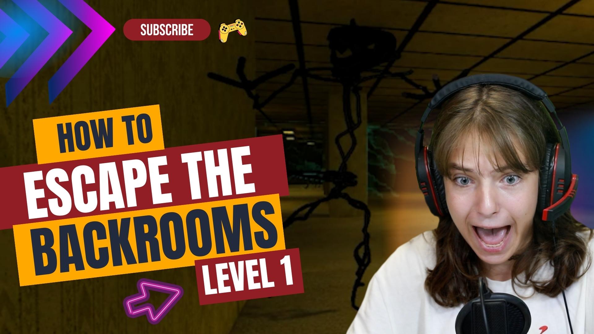 FULL walkthrough - Level 1 [] ESCAPE THE BACKROOMS [] NO commentary 
